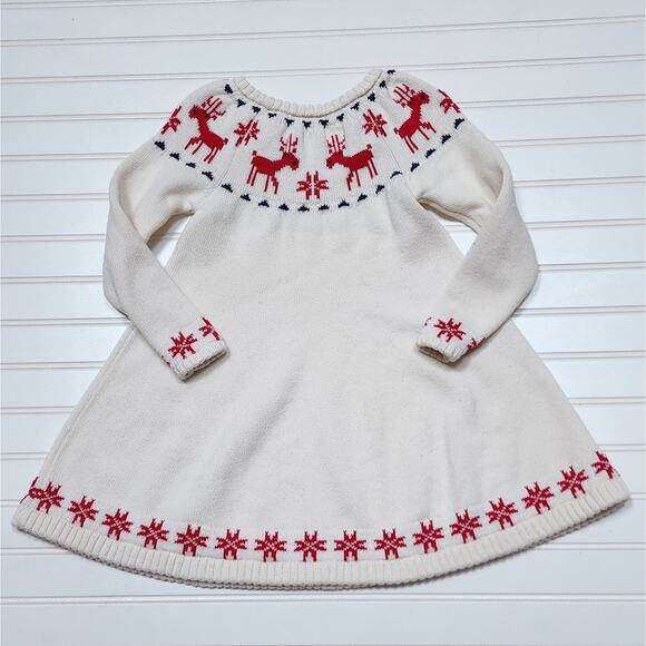 Hanna Andersson Holiday Fair Isle Sweater Dress - Picture 3 of 7